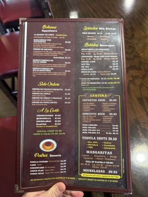 El Señorial Mexican restaurant menu 4